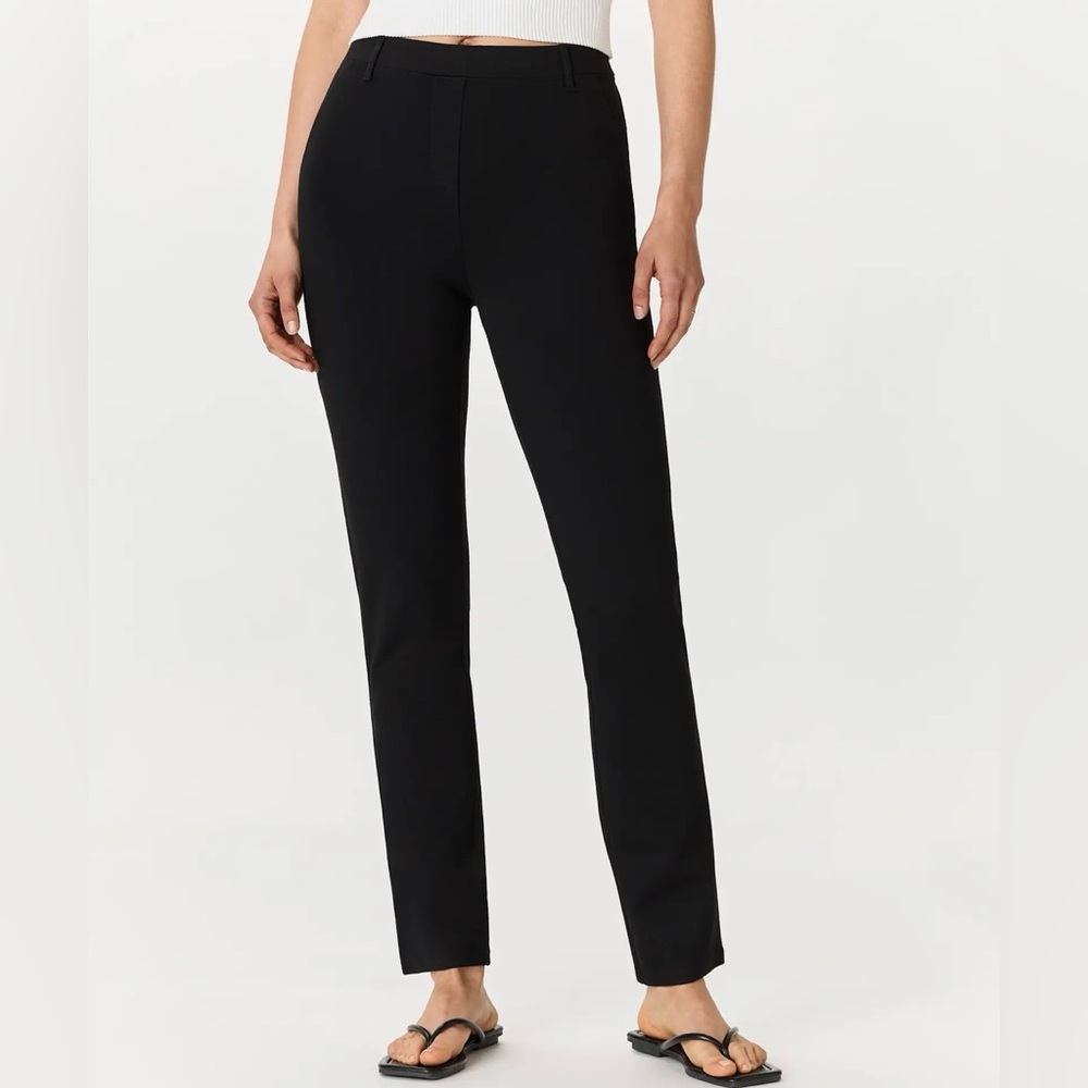 NEW Quince Women’s Ultra-Stretch Ponte Straight Leg Pants - Black (S,XL)